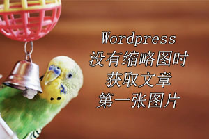 wordpress 没有缩略图时用文章第一个图作为缩略图